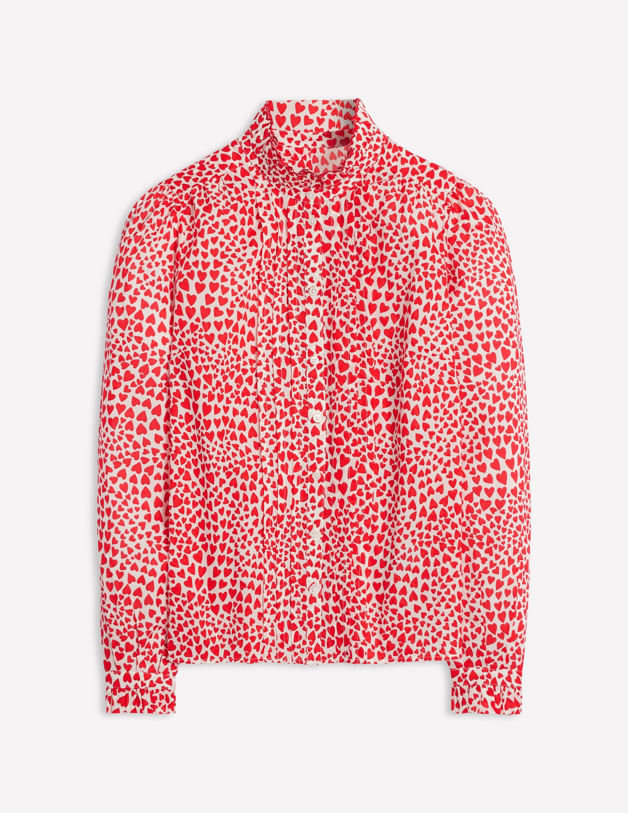 Felicity Cotton Blouse-Ivory, Heart Cluster - Image 7