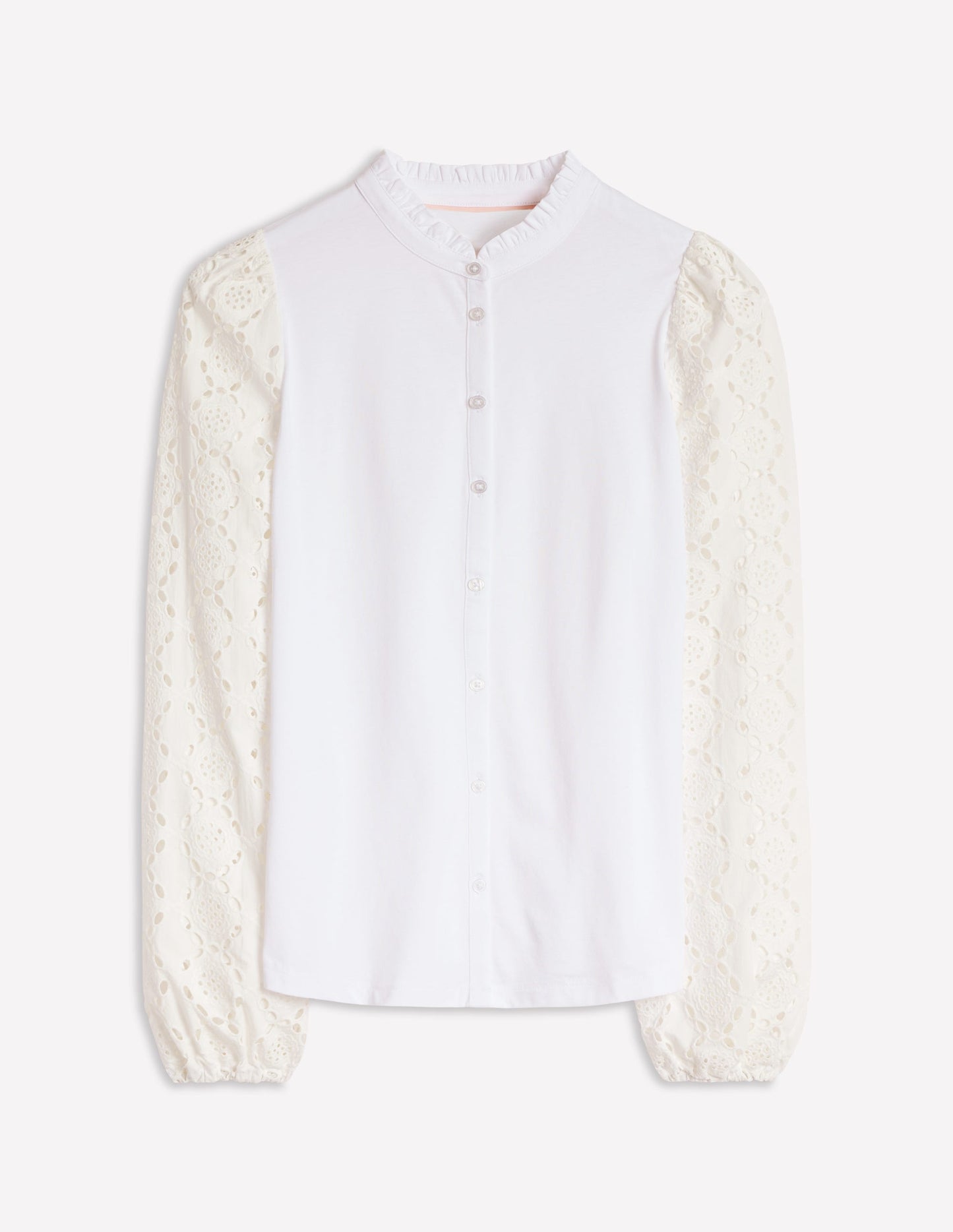 Eden Broderie Blouse-White