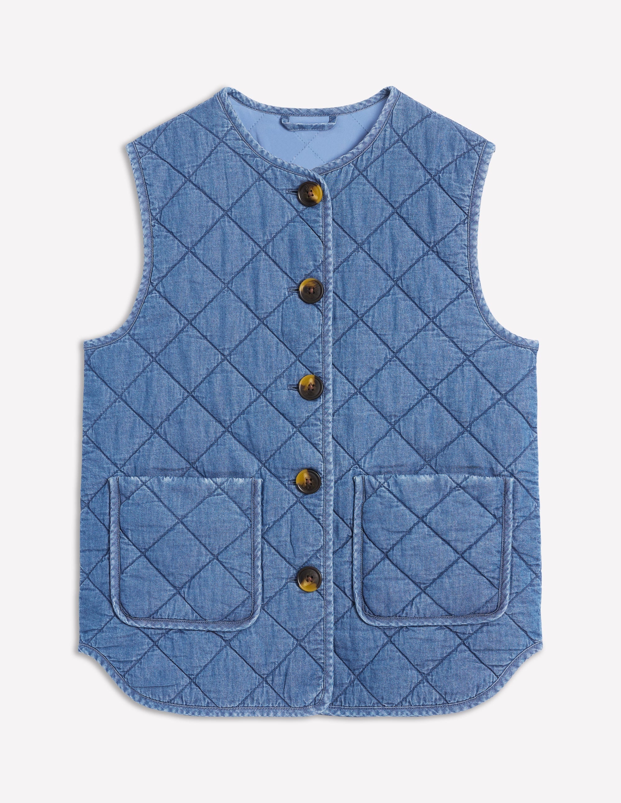 Jeans-Steppweste-Mittlere Waschung - Image 6