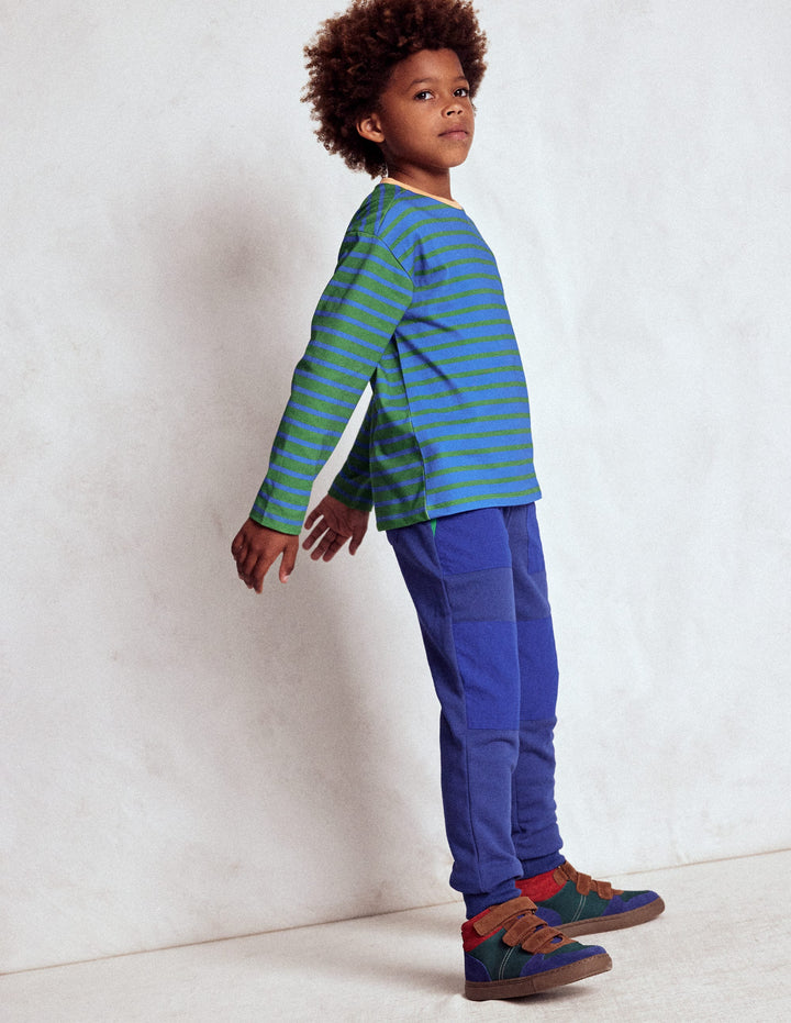 Jogginghose mit verstärktem Knie-Mittelalterliches Blau