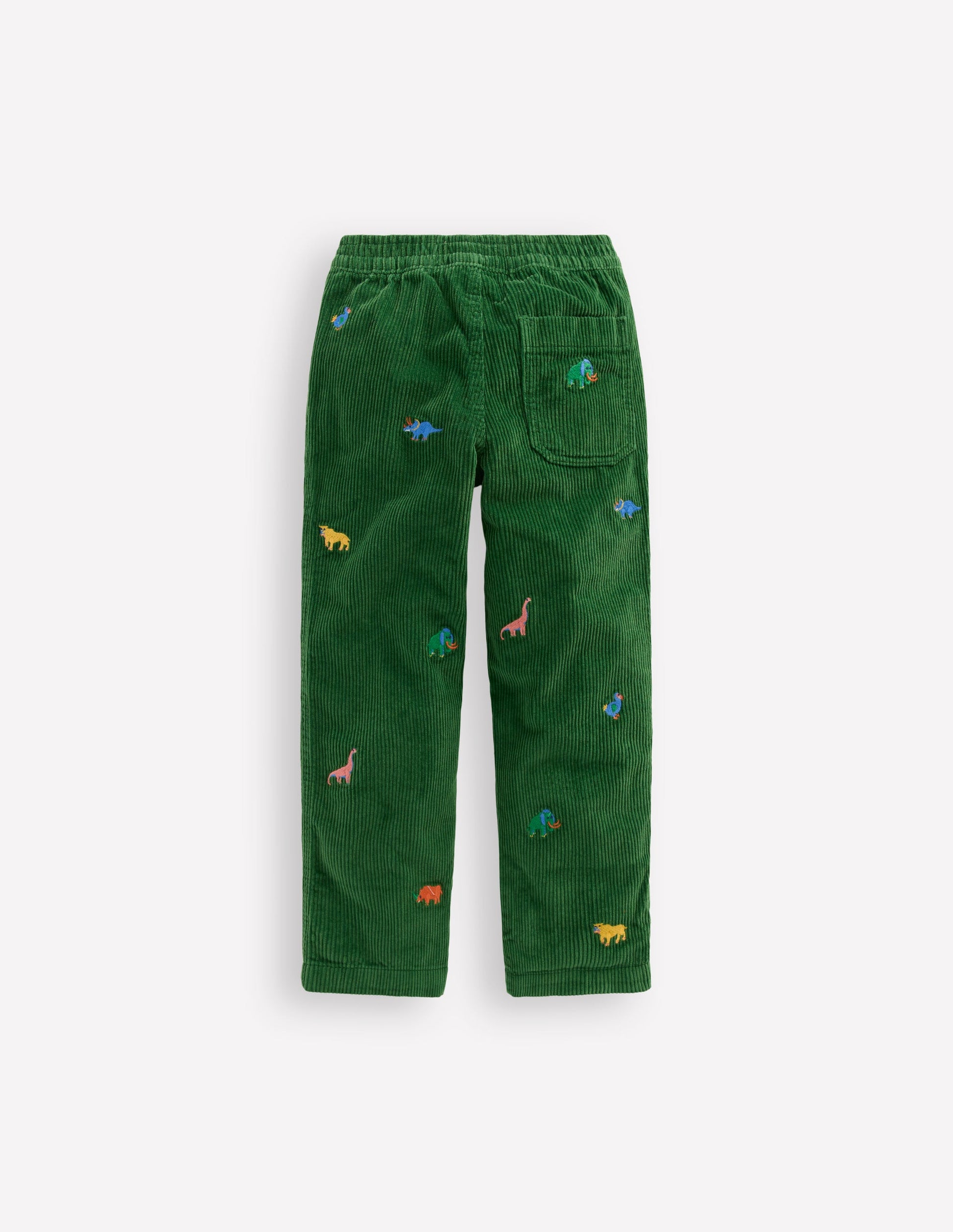 Cordhose zum Hineinschlüpfen-Prähistorische Tiere Stickerei-3
