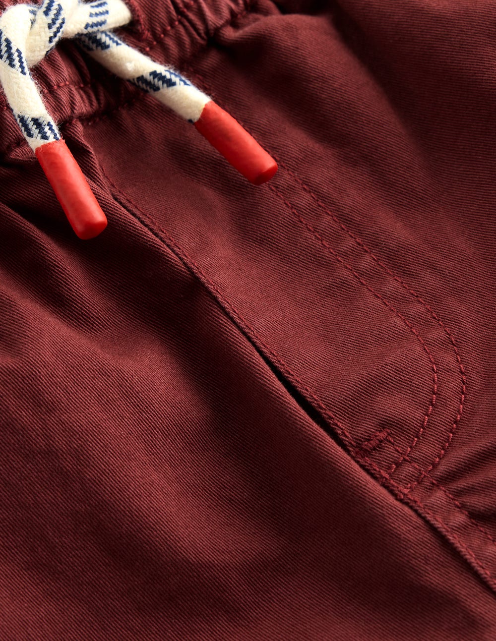 Schmal geschnittene Hose zum Hineinschlüpfen-Kastanie-3