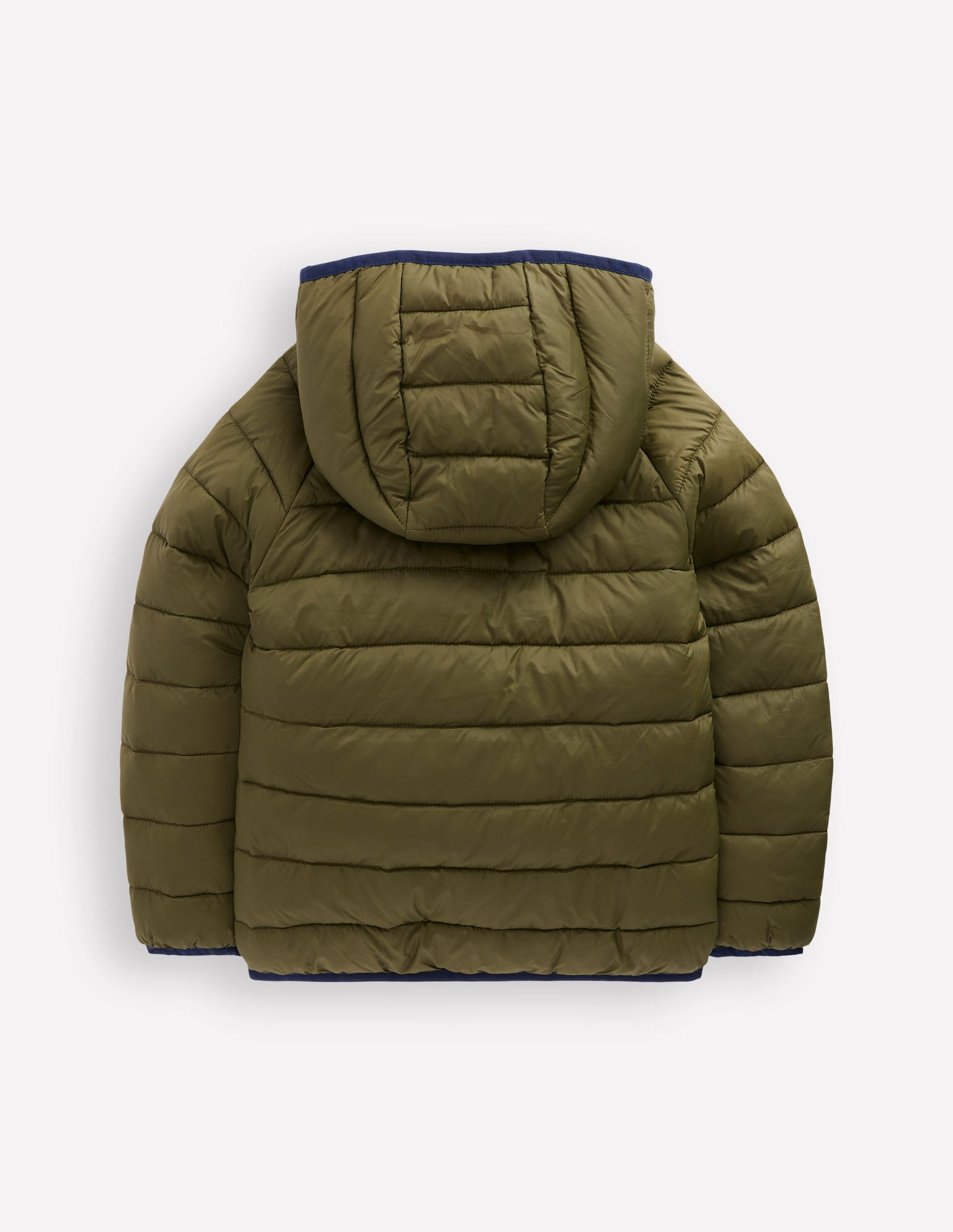 Bequem verstaubare, wattierte Jacke-Waldgrün-2