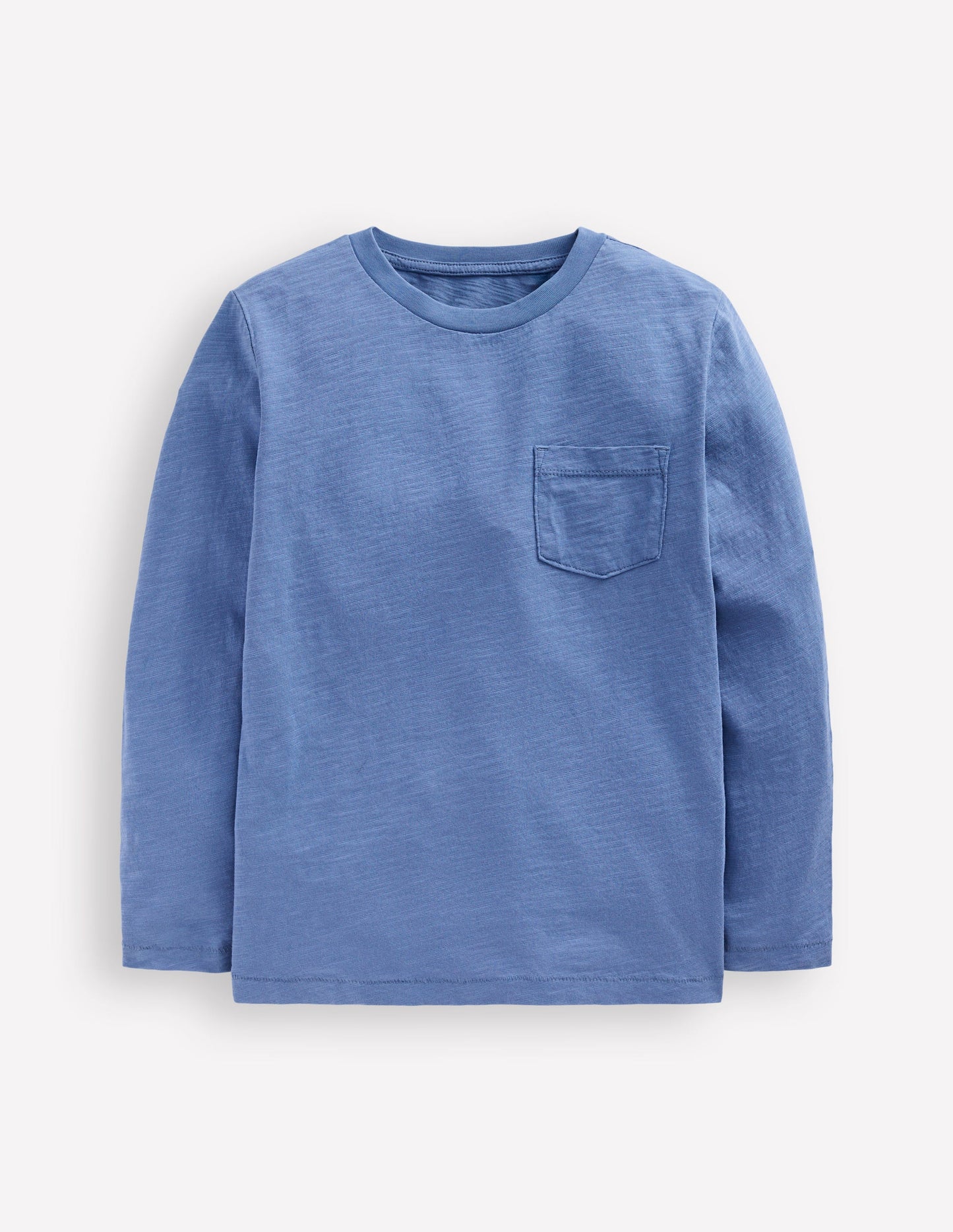 Langärmliges T-Shirt für den Alltag-Flussblau