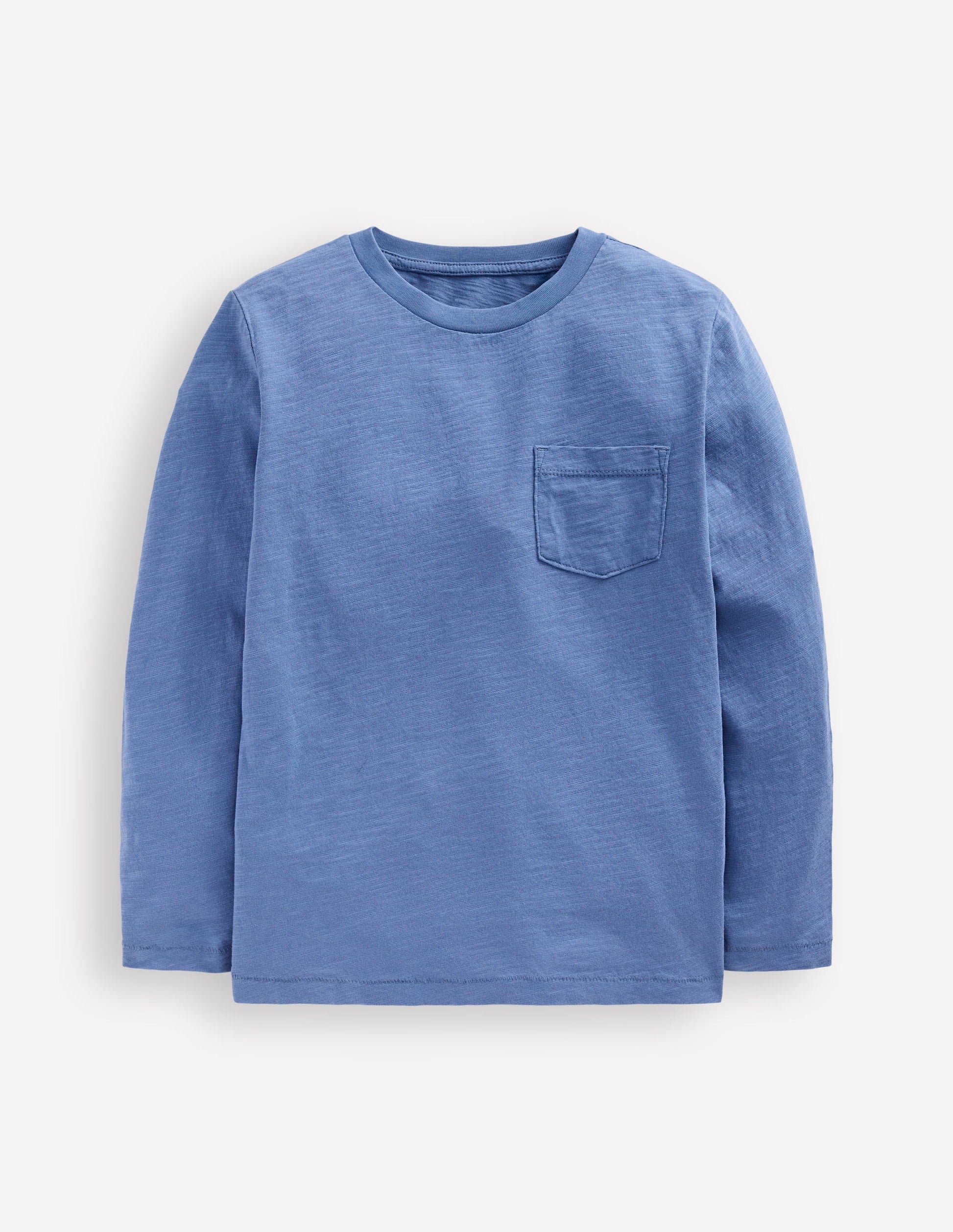 Langärmliges T-Shirt für den Alltag-Flussblau-3