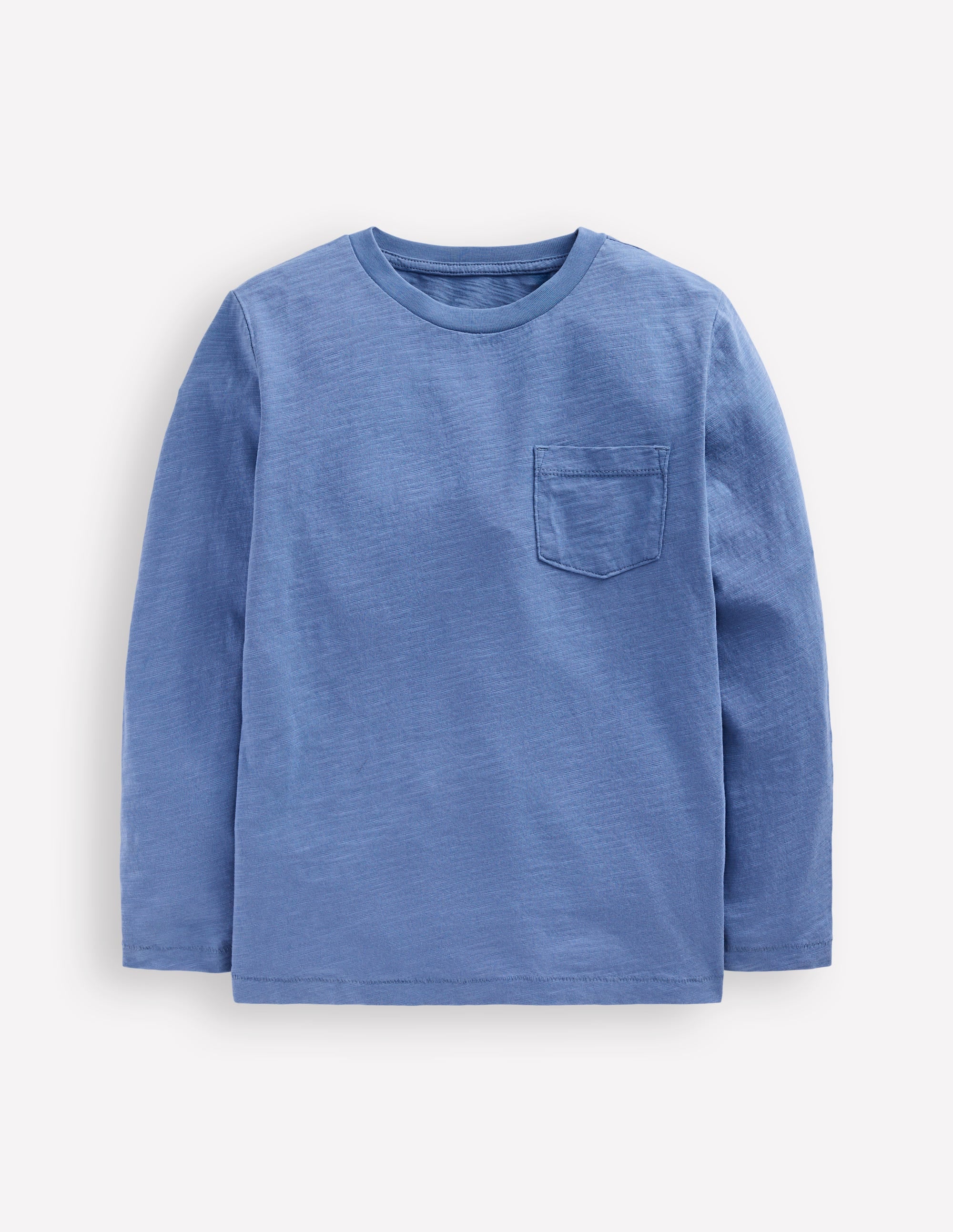 Langärmliges T-Shirt für den Alltag-Flussblau - Image 3