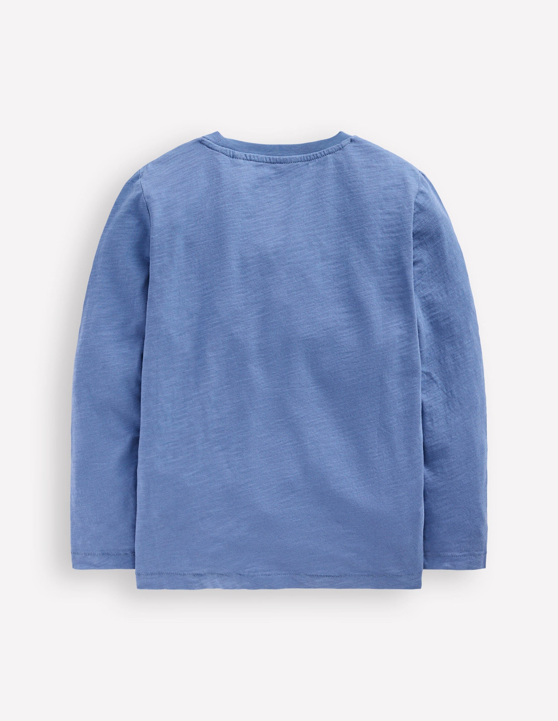 Langärmliges T-Shirt für den Alltag-Flussblau-4