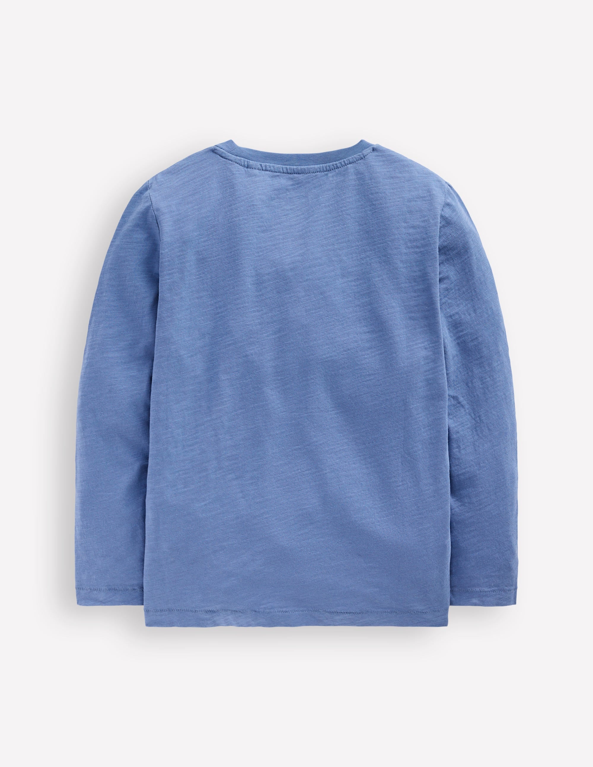 Langärmliges T-Shirt für den Alltag-Flussblau - Image 4