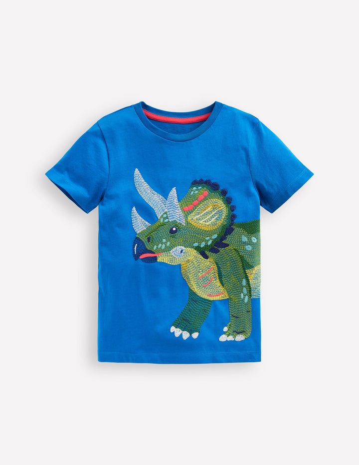 T-shirt à super surpiqûres-Dino