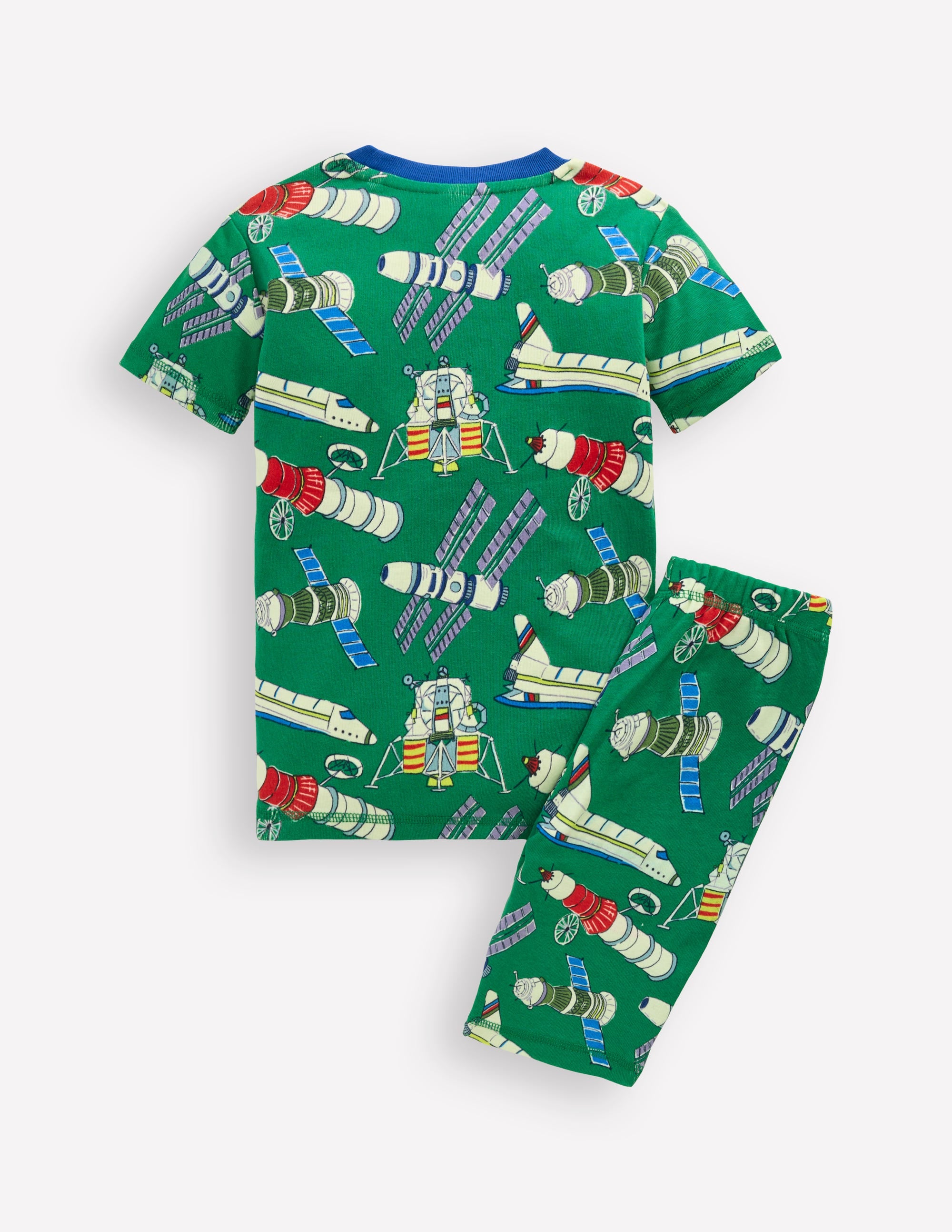 Pyjama court douillet phosphorescent-Satellites vert - Image 2