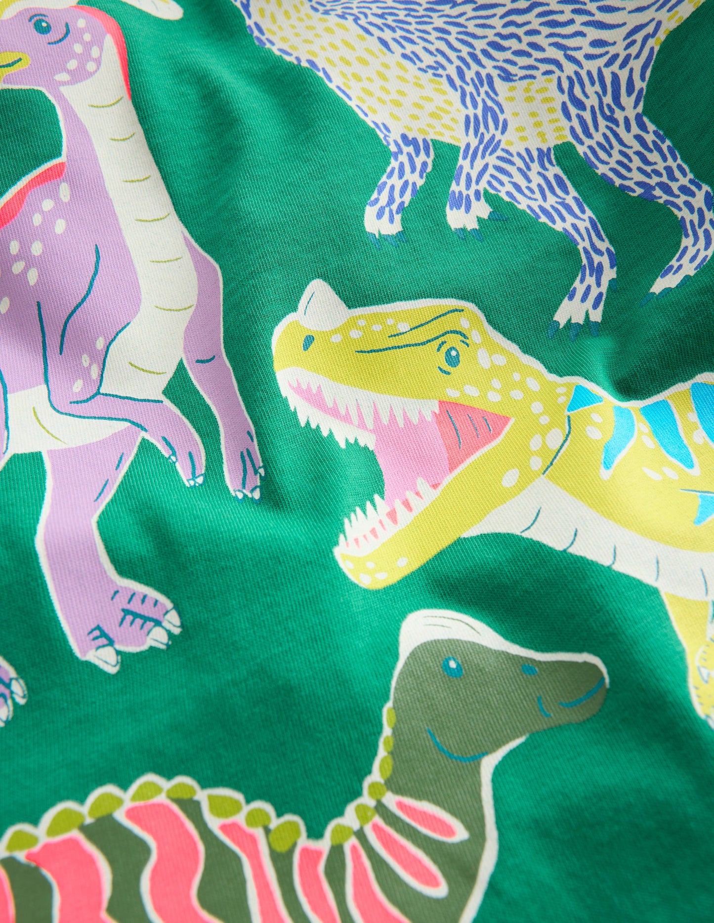 Im Dunkeln leuchtendes T-Shirt-Schattiges Grün Dinos