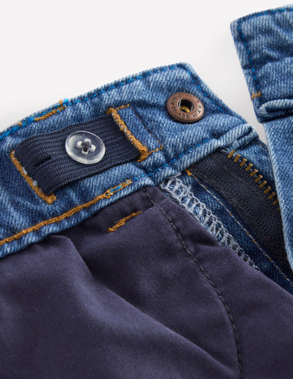 Jeans mit geradem Bein für jeden Tag-MITTLERE WASCHUNG-2