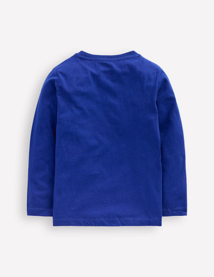 Longsleeve Superstitch T-shirt-Sapphire Blue Mammoth