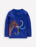 Langärmliges Superstitch-Oberteil-Saphirblau Mammut