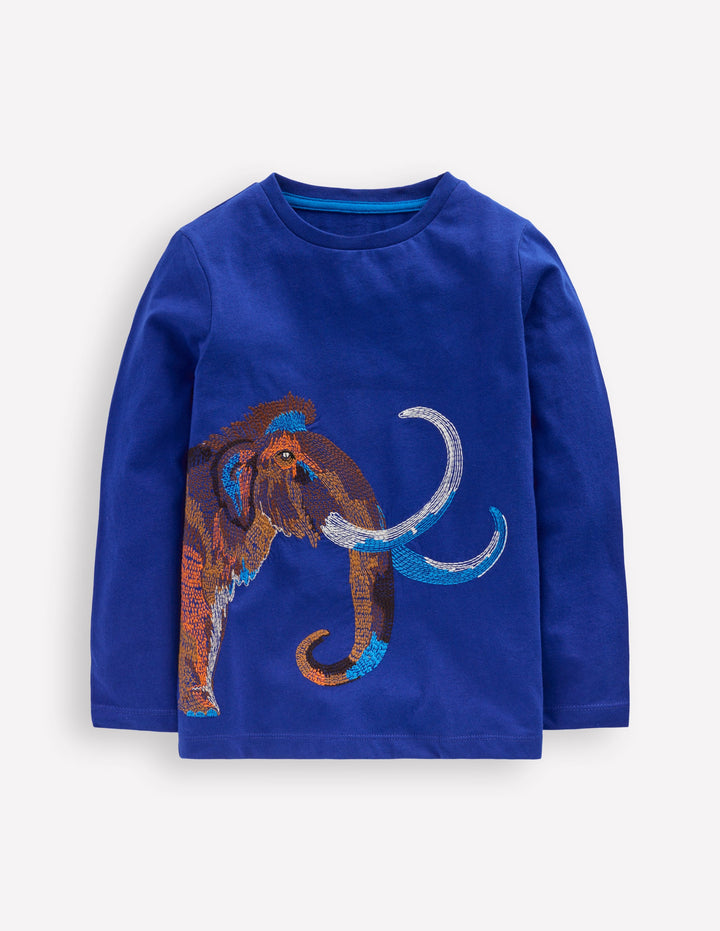 Superstitch Long Sleeve Top-Sapphire Blue Mammoth