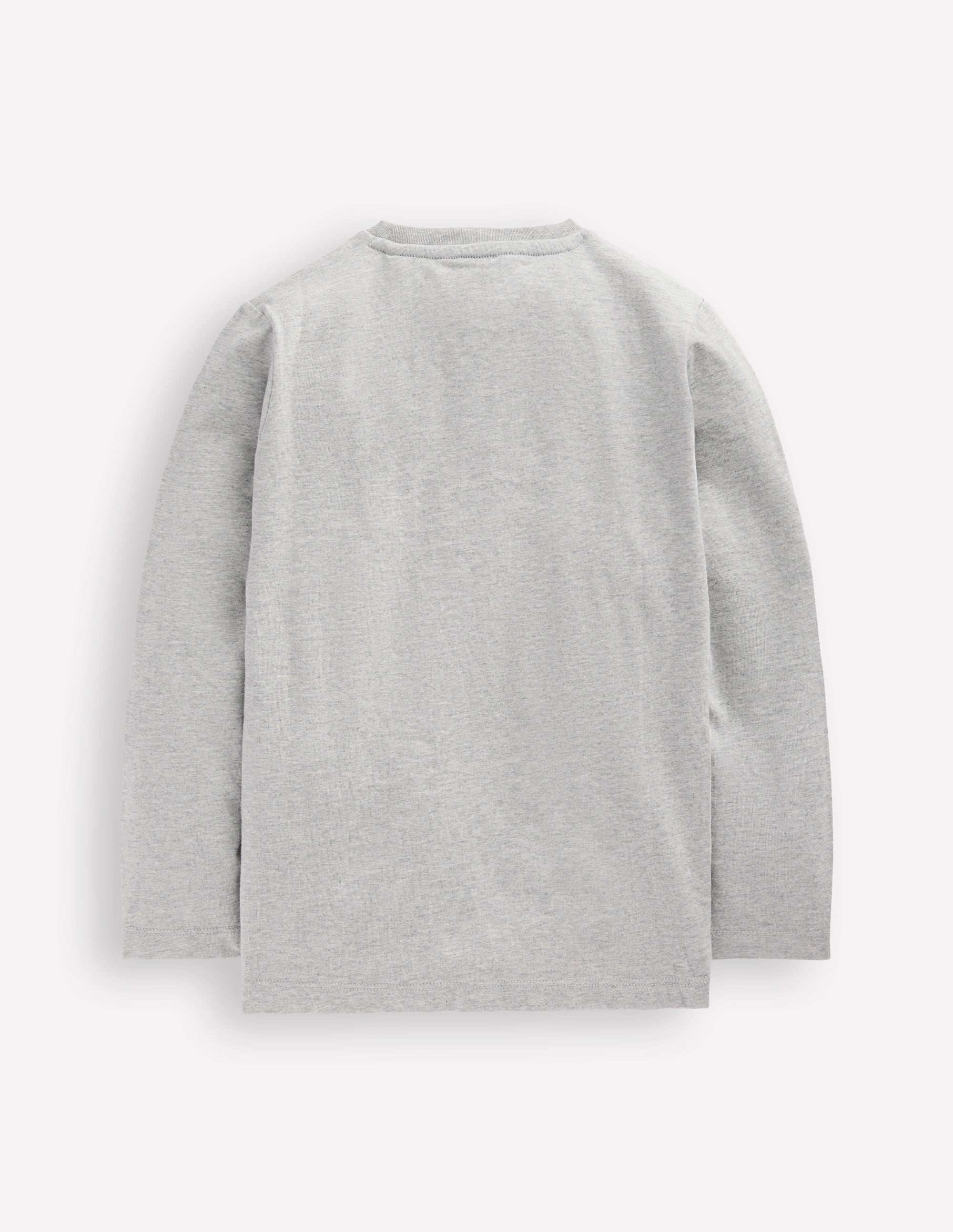 Langarmshirt aus Bouclé-Grau Meliert, Traktor - Image 2