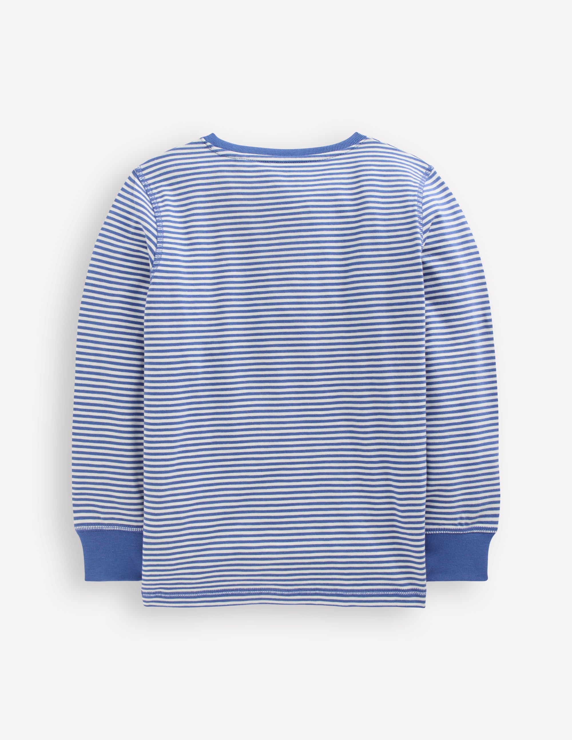 Henley-T-Shirt für den Alltag-Blauhäher Streifen - Image 2