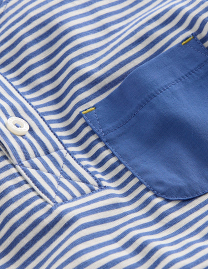 Henley-T-Shirt für den Alltag-Blauhäher Streifen-3