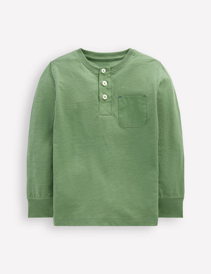 Henley-T-Shirt für den Alltag-Krötengrün-4