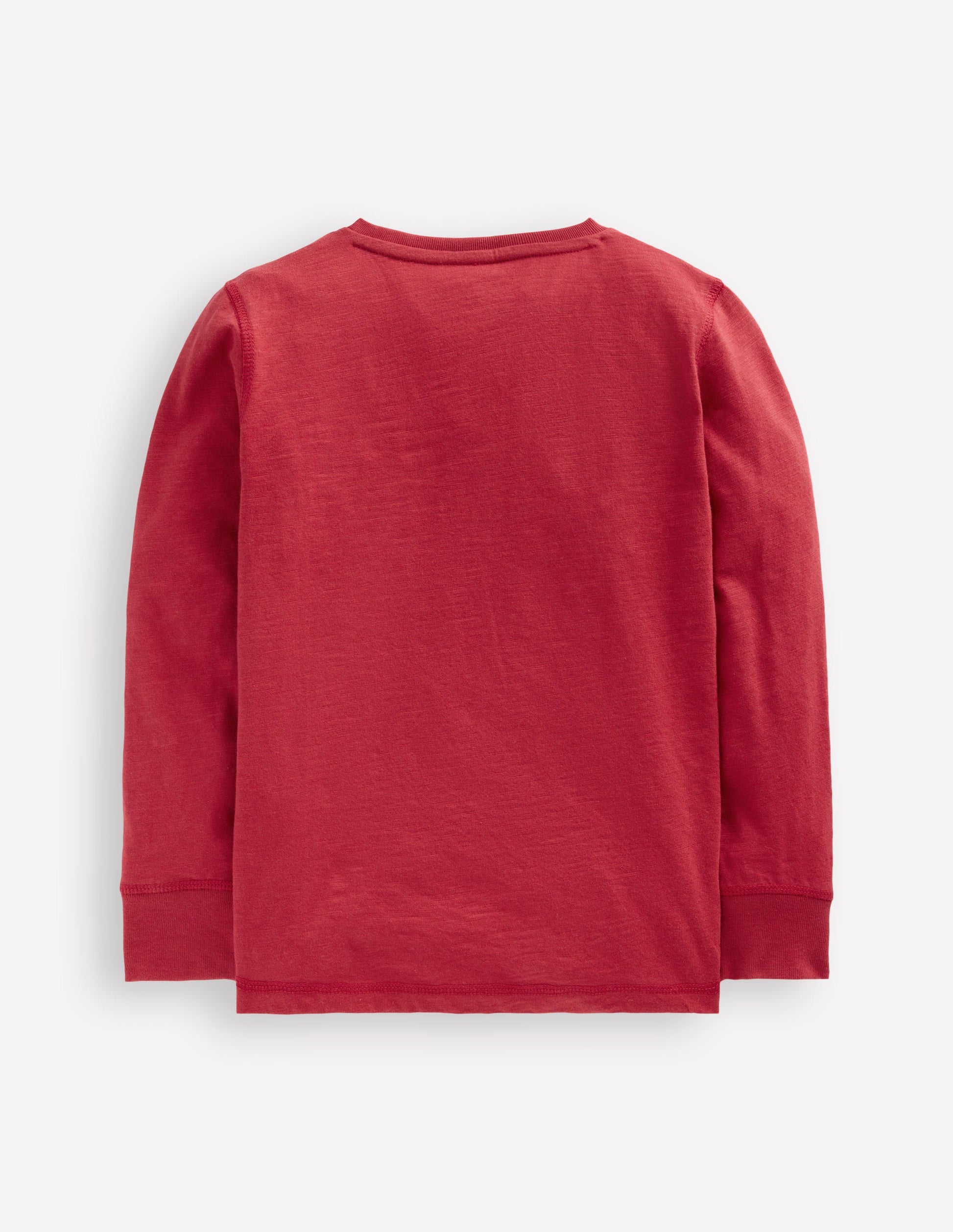 Henley-T-Shirt für den Alltag-Granatapfelrot-4