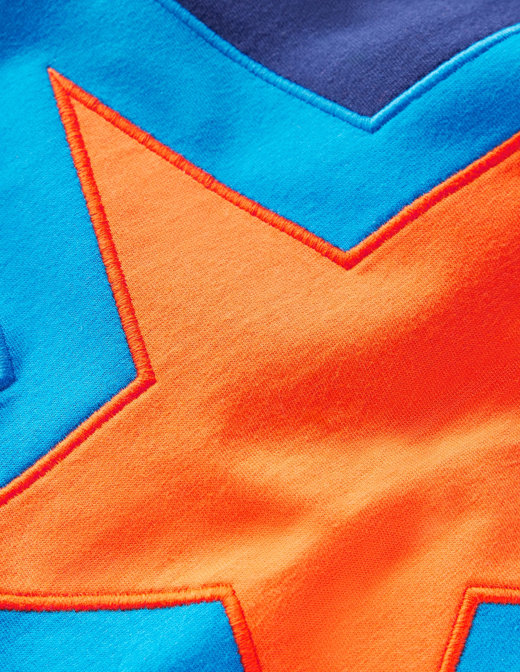 Star Appliqué T-shirt-College Navy Star - Image 3