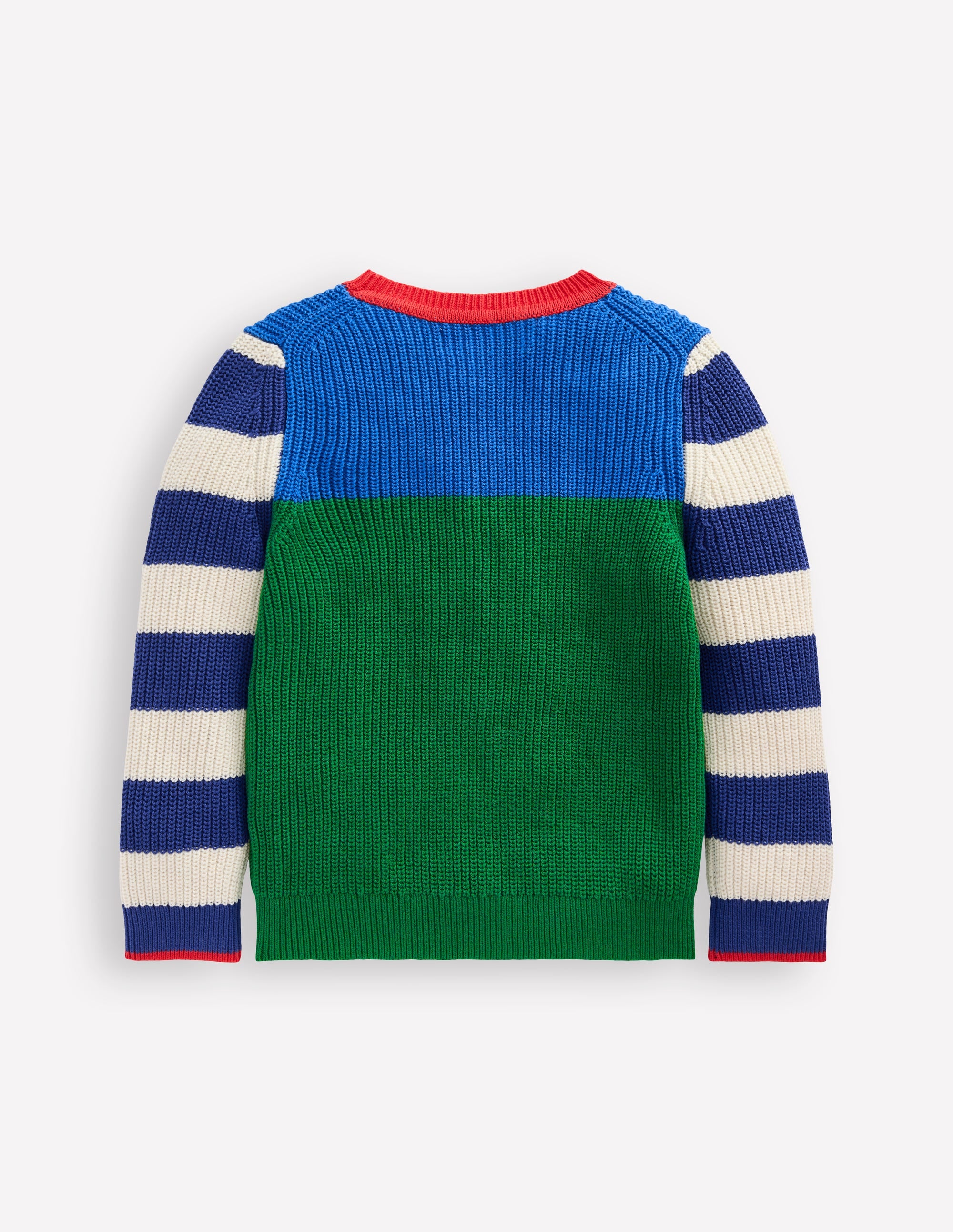 Pull pour tous les jours en coton-Bleu martin-pêcheur/émeraude profond - Image 2
