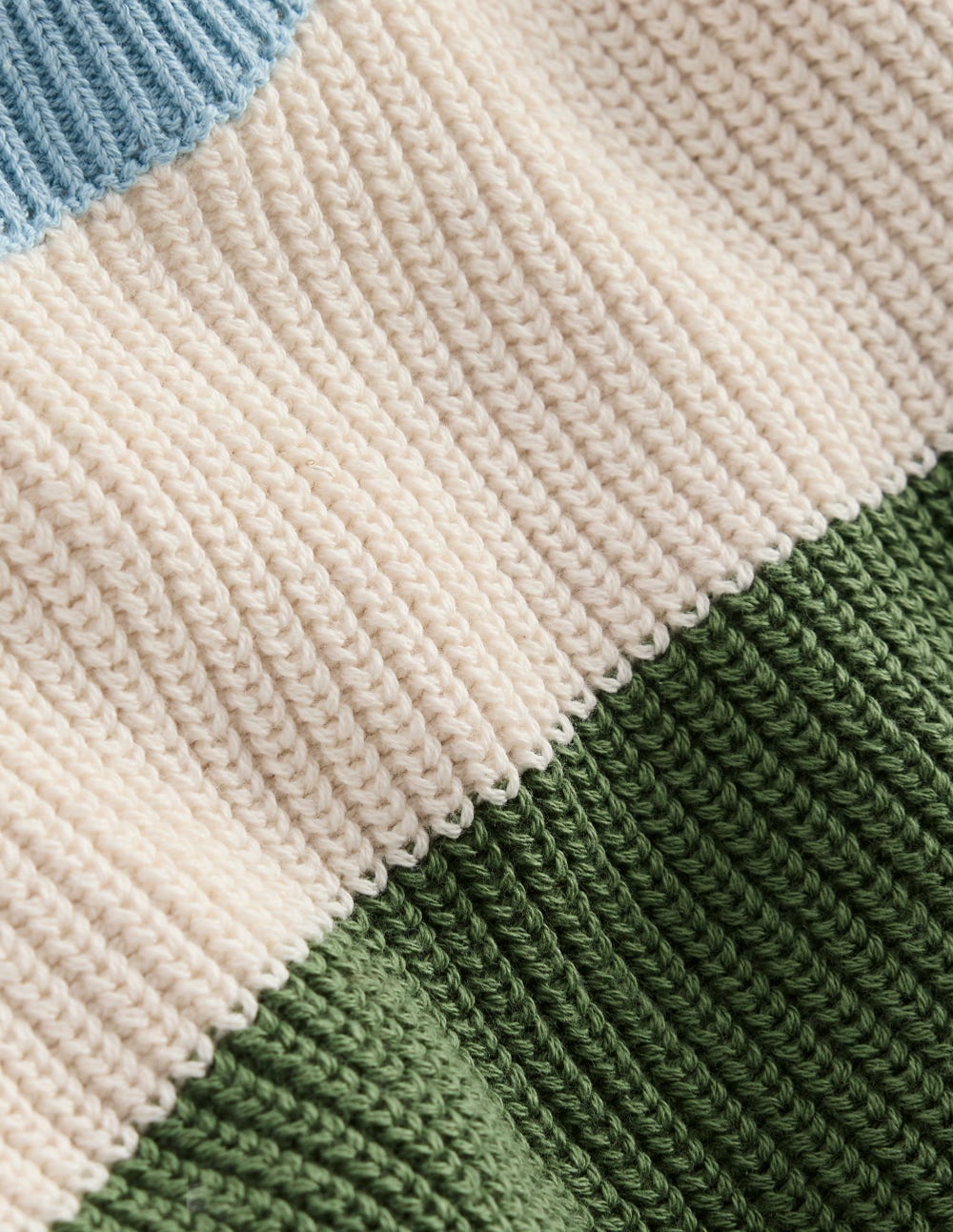 Baumwollpullover für den Alltag-Beige Meliert/Safarigrün - Image 3