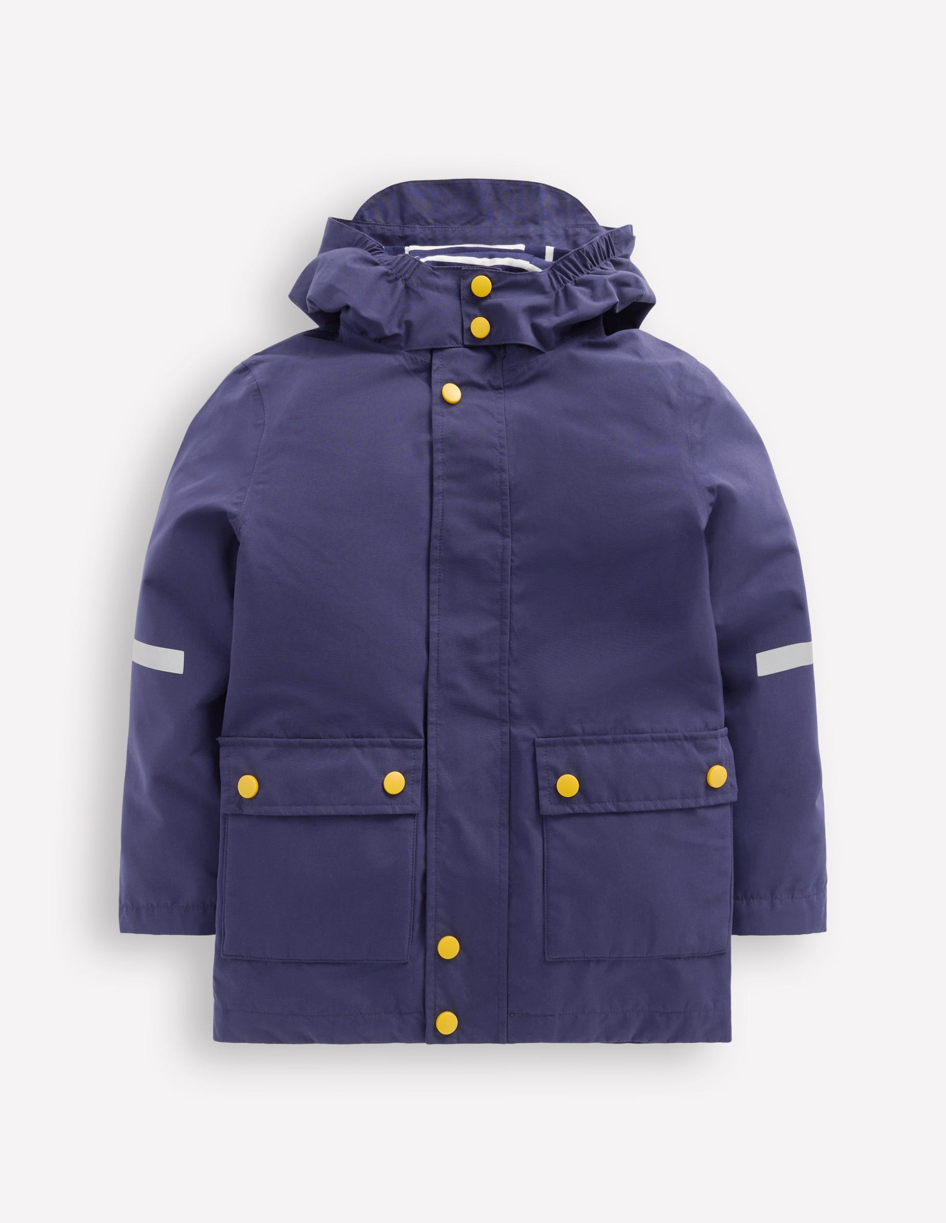 Wasserdichte Fischerjacke-Schuluniform-Marineblau-1