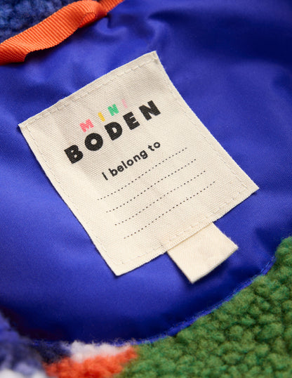 Anorak mit Teddyfellfutter-Blau-4