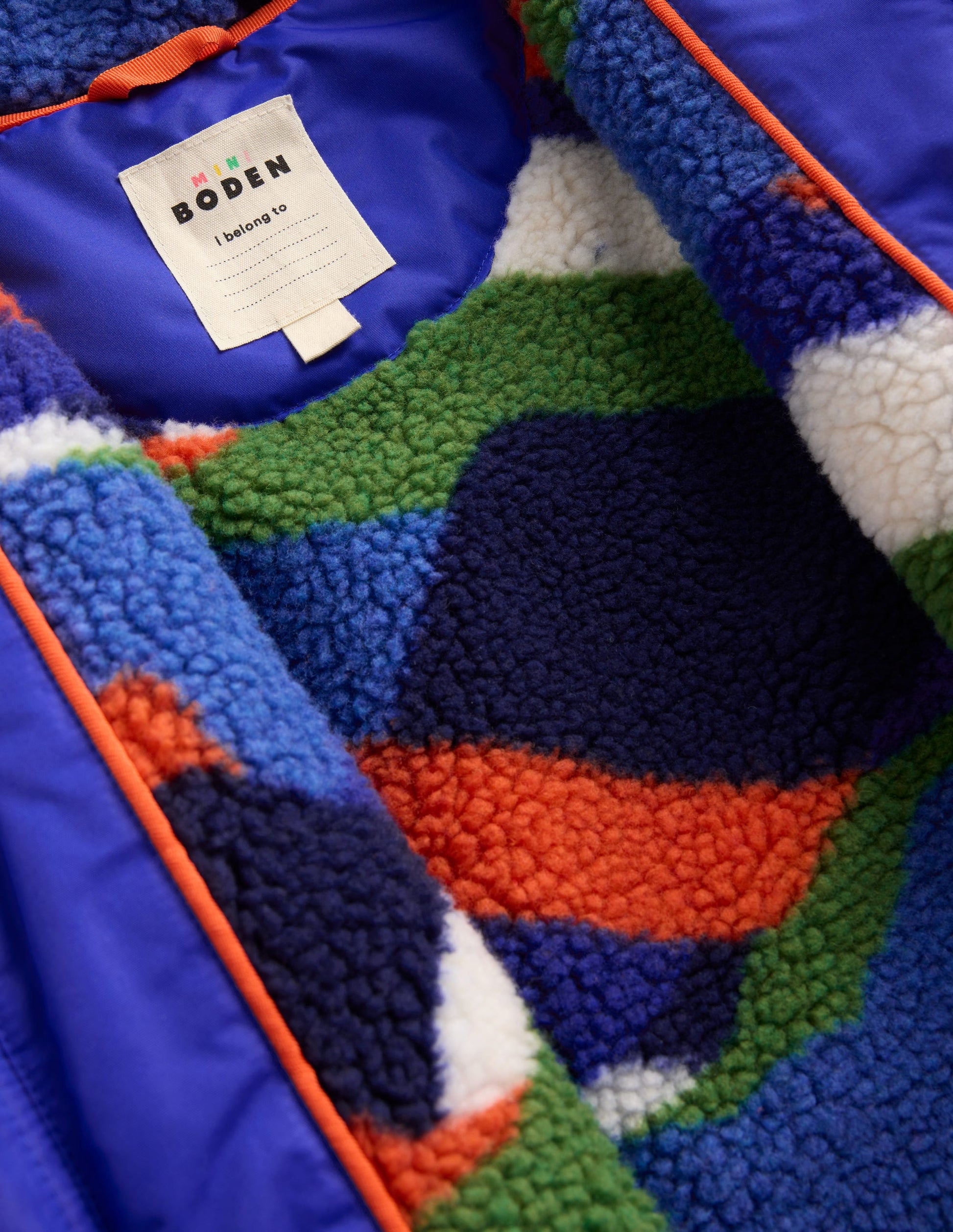 Anorak mit Teddyfellfutter-Blau-5