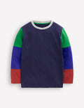 Kuddelmuddel-Langarmshirt-Schuluniform-Marineblau