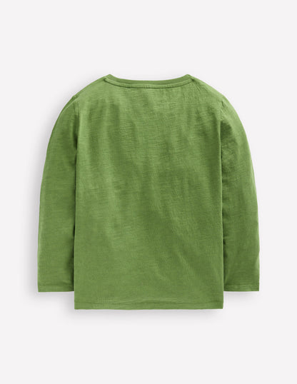 Langarmshirt im 3er-Pack-Brokkoligrün Blautöne Set-2