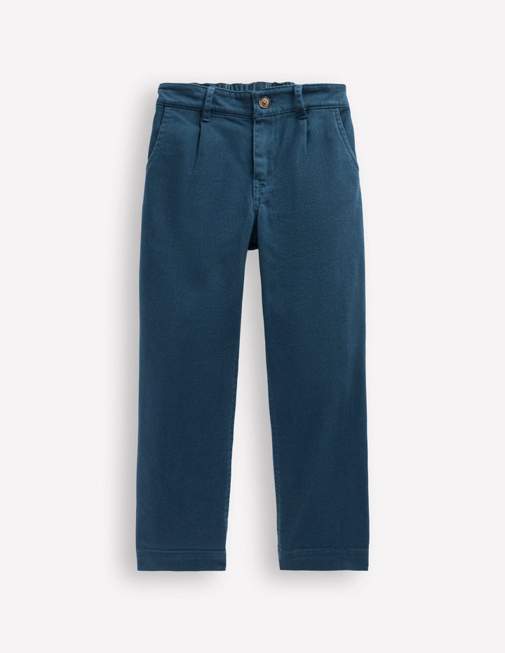 Hose mit geradem Bein für den Alltag-Blaubeerkuchen Twill