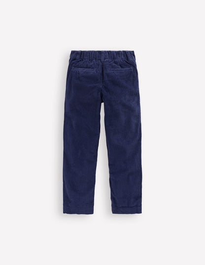 Pantalon plissé sur le devant-Schuluniform-Marineblau Kordel-2