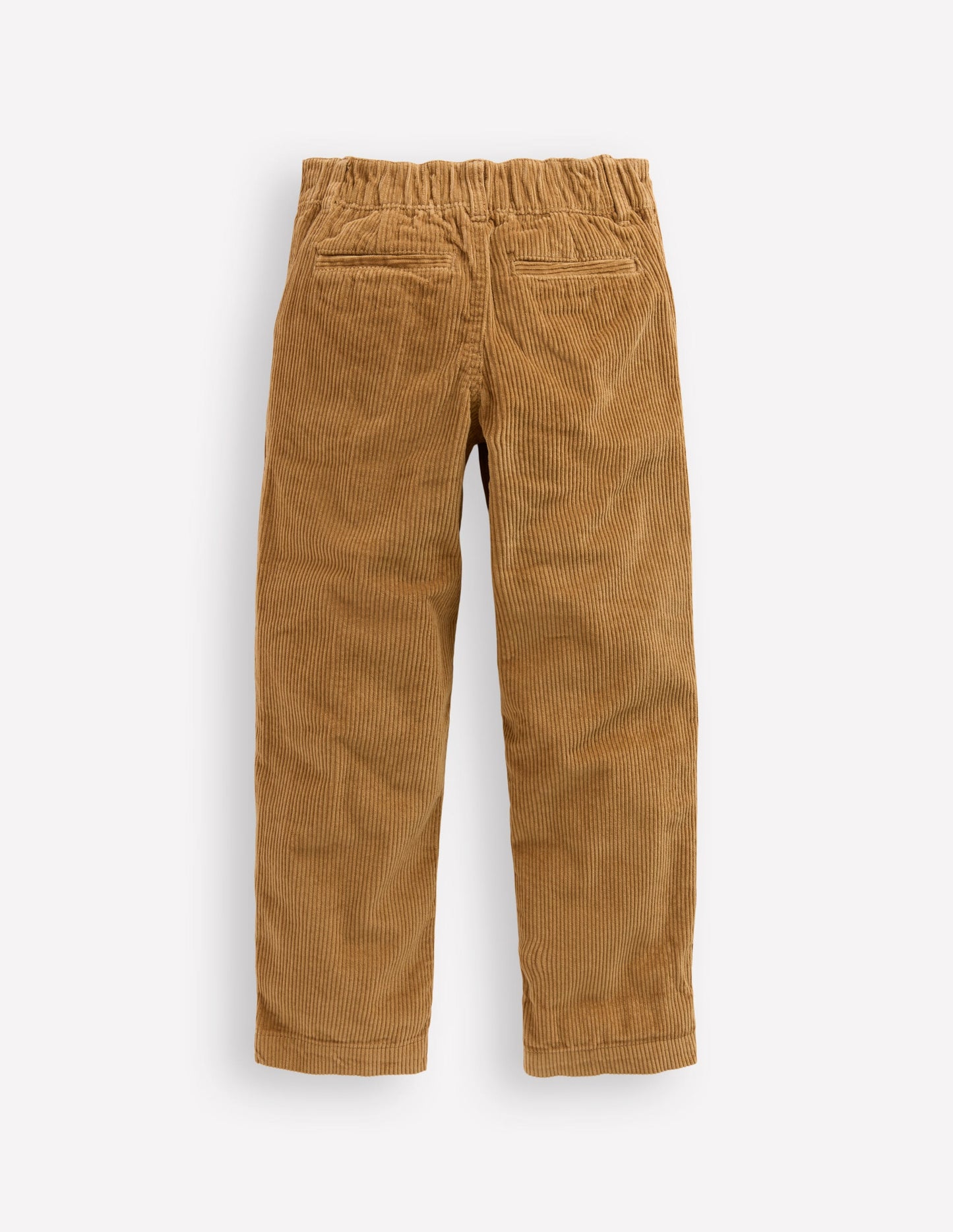 Everyday Straight Leg Trousers-Camel Cord