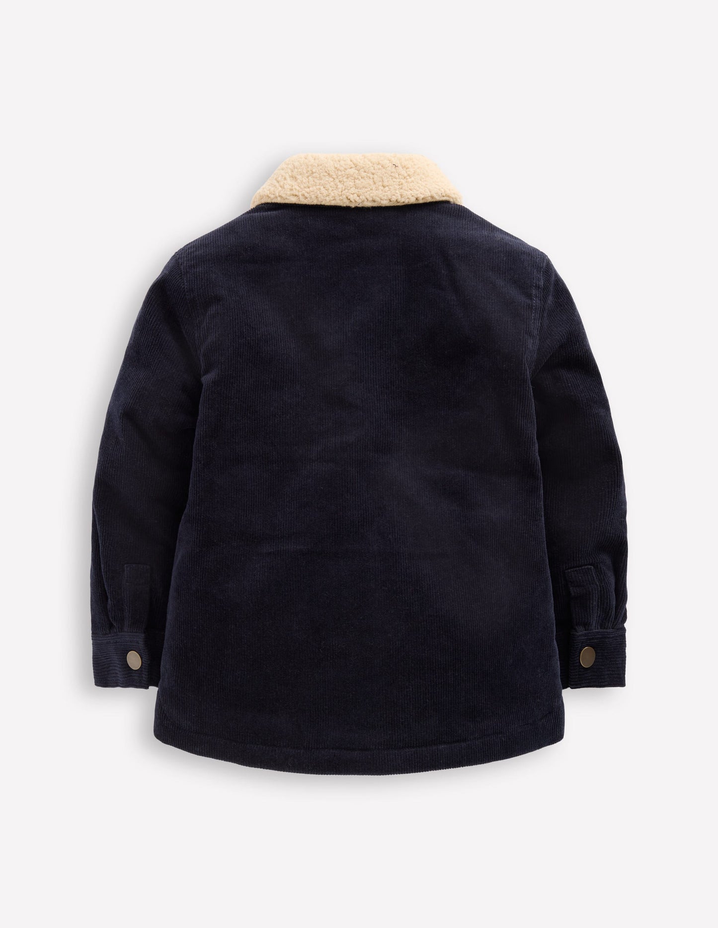 Cordjacke mit Teddyfellfutter-Schuluniform-Marineblau