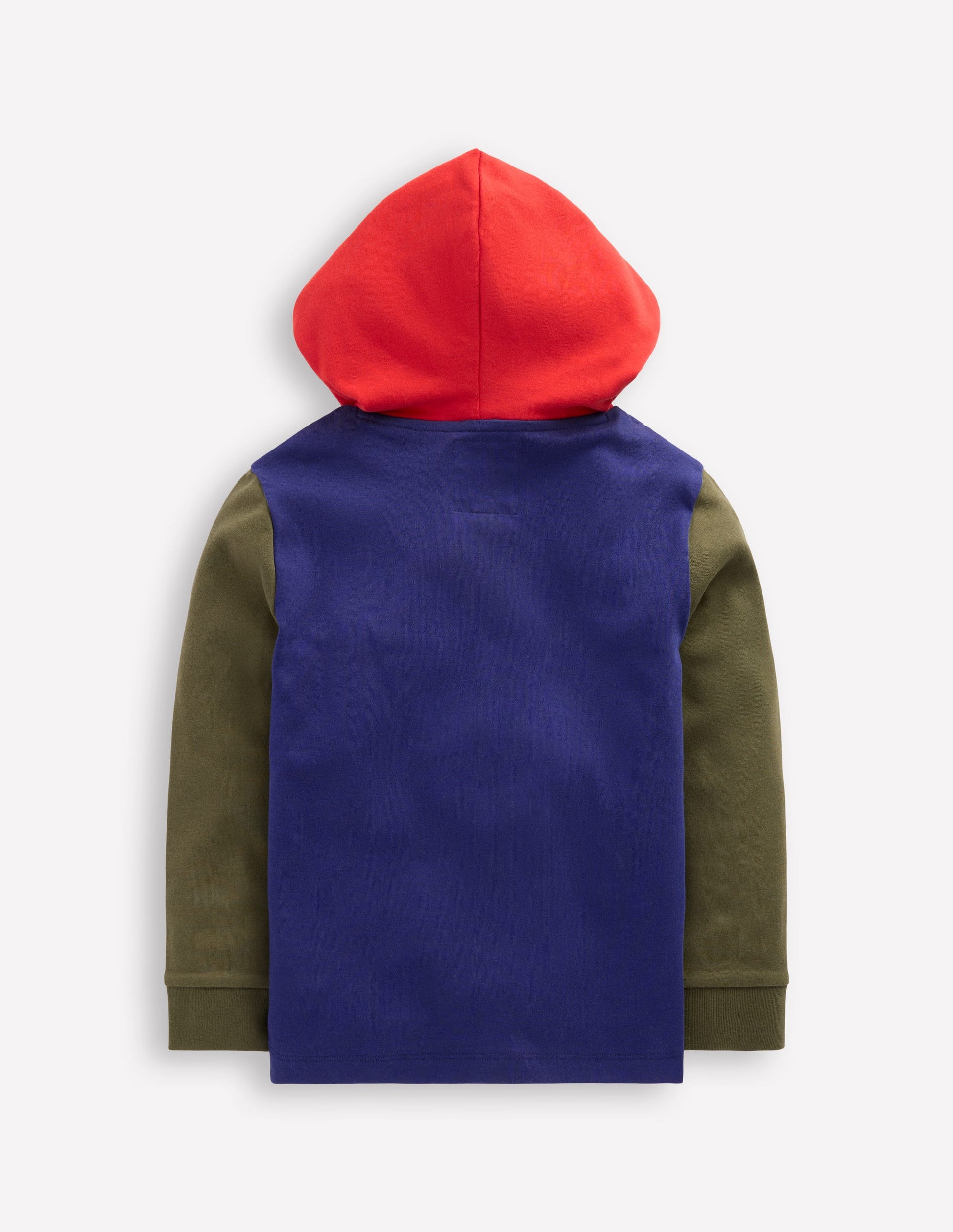 Mittelschwerer Kapuzenpullover-Steuerbordblau/Waldgrün-5