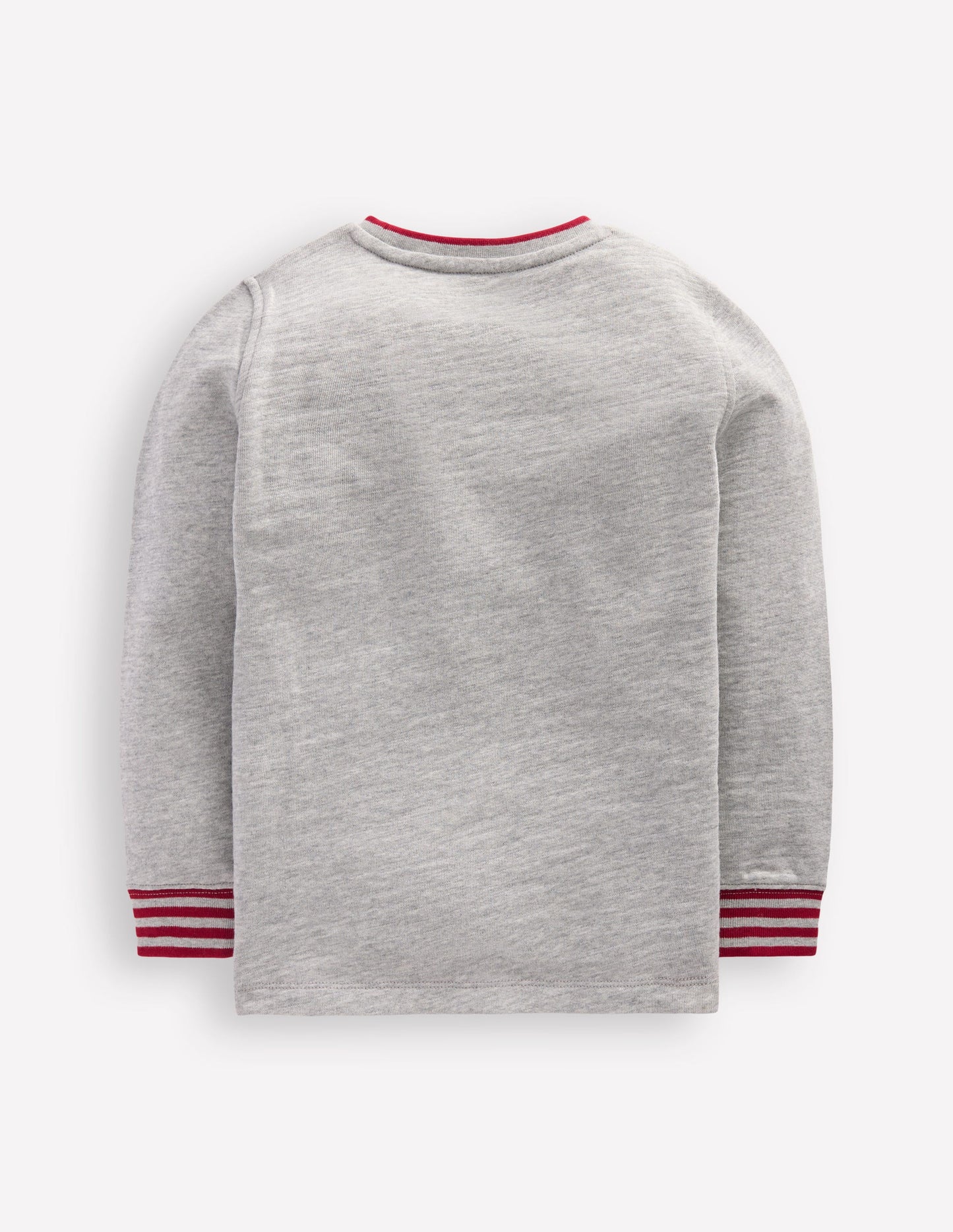 Kuscheliges, mittelschweres Langarmshirt-Grau Meliert