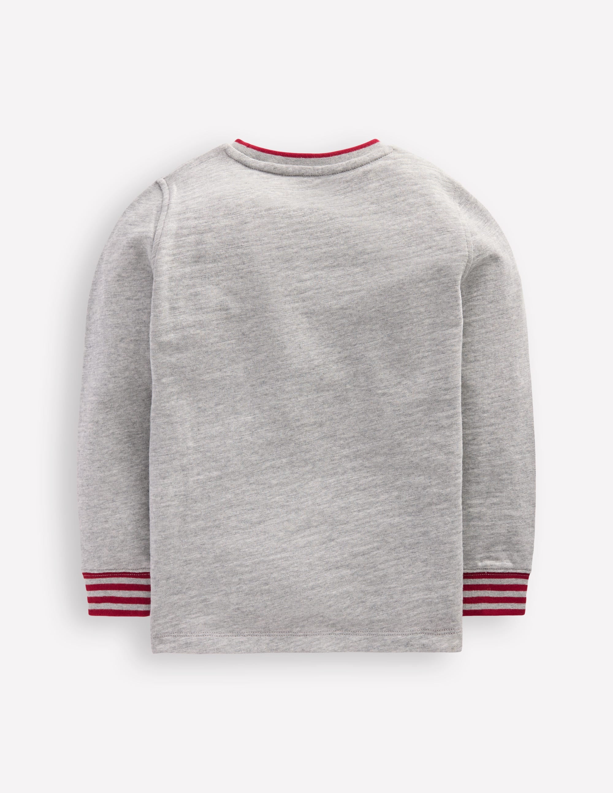 Kuscheliges, mittelschweres Langarmshirt-Grau Meliert - Image 2