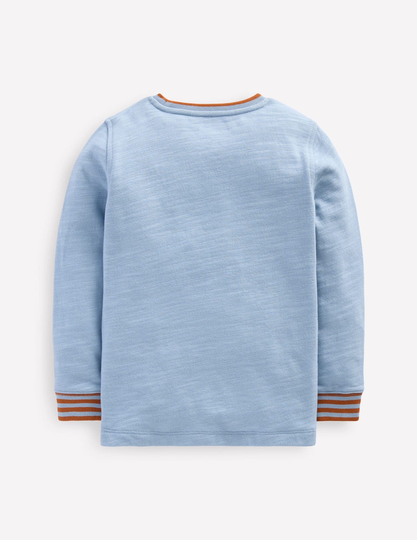 Kuscheliges, mittelschweres Langarmshirt-Gletscherblau
