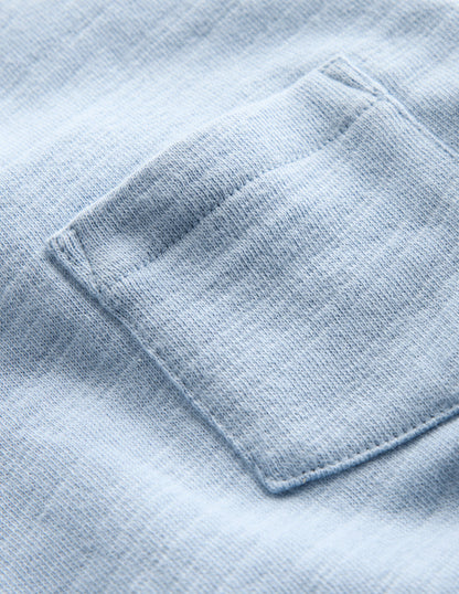 Kuscheliges, mittelschweres Langarmshirt-Gletscherblau-6