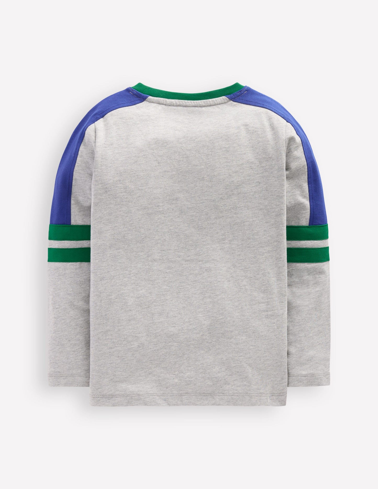 T-Shirt in Blockfarben-Dunkelgrau, Blockfarben