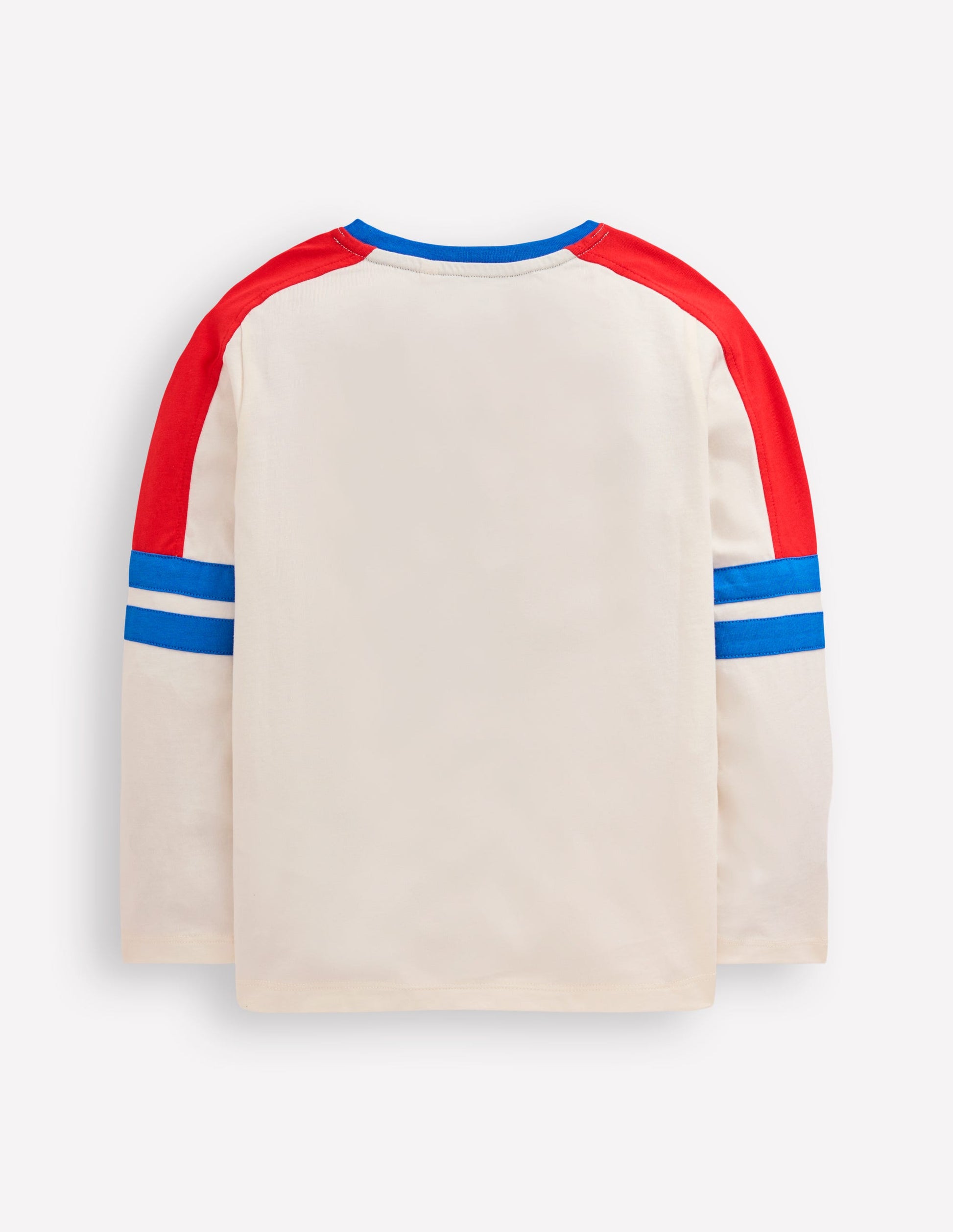 T-Shirt in Blockfarben-Sanftes Naturweiß Bunt-5