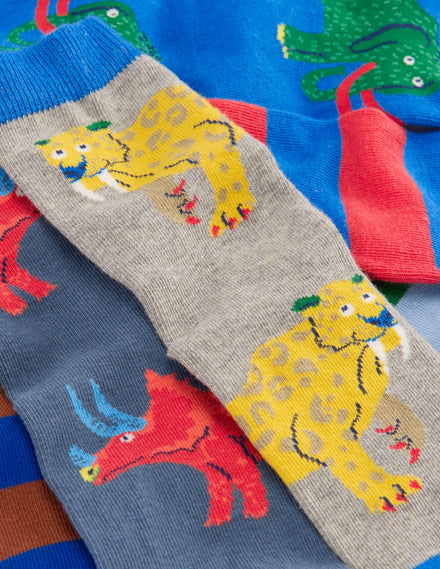Socken im 7er-Pack-Bunt mit Tieren