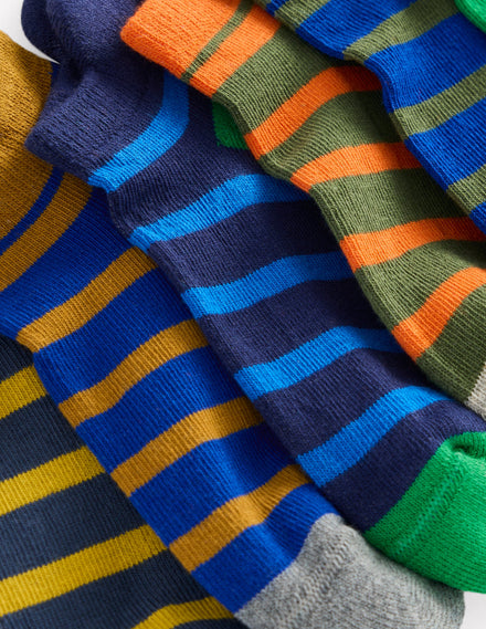 Sneakersocken im 7er-Pack-Bunt Bretonstreifen