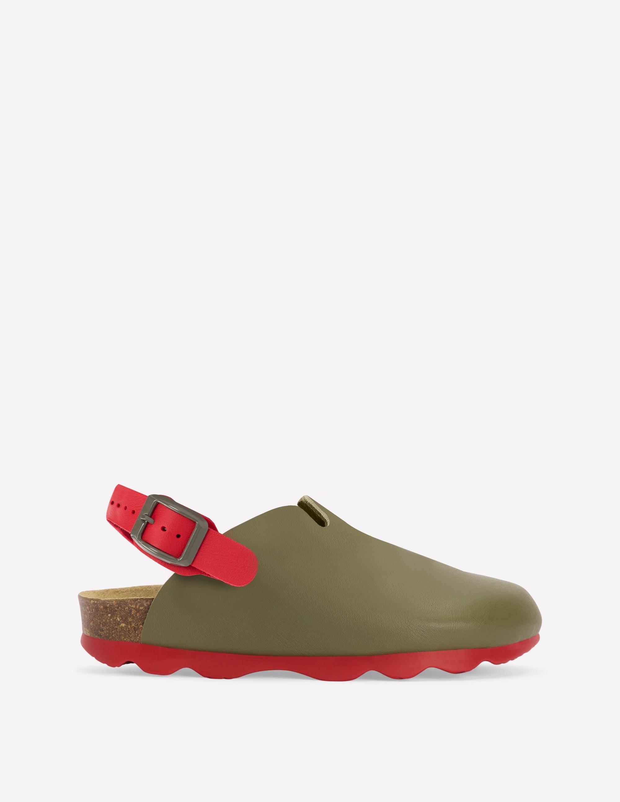 Sabots colourblock-Vert bouteille - Image 1