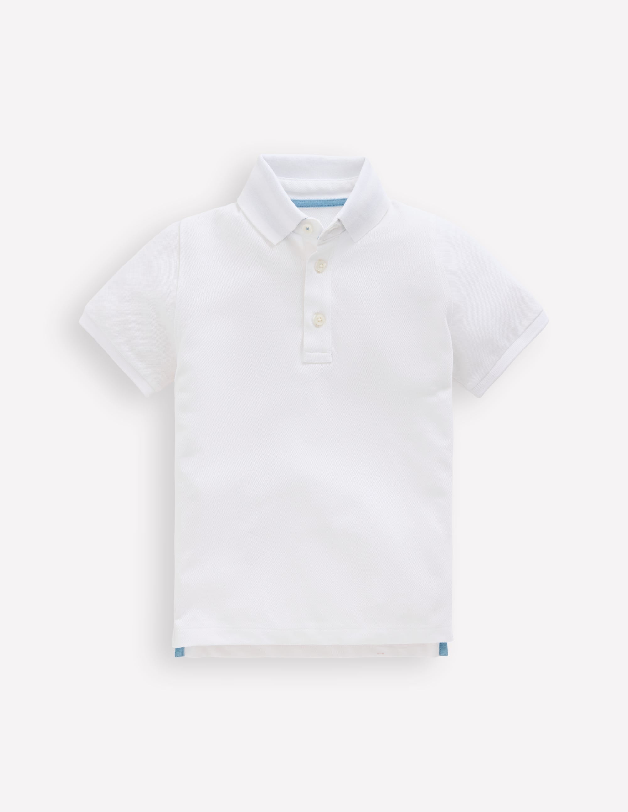 Polo en piqué-Blanc - Image 1