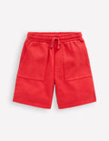 Short de survêtement teint en pièce-Rouge Vif (BN883)