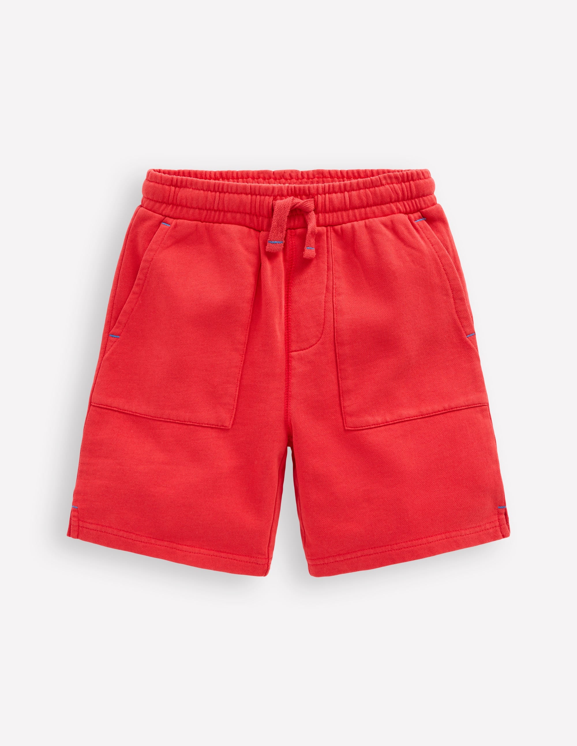 Short de survêtement teint en pièce-Rouge Vif (BN883) - Image 1