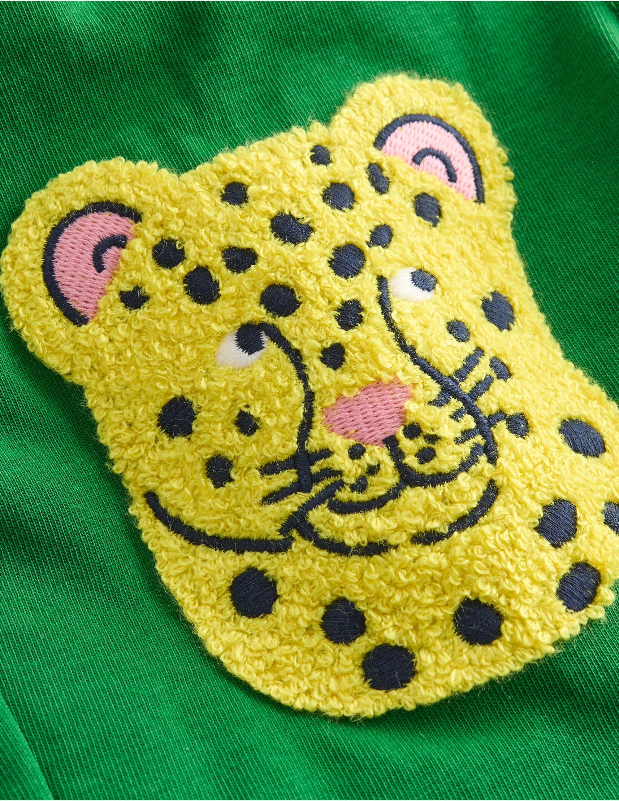Short baggy en jersey-Animaux de la jungle vert des Highlands - Image 3